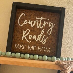 Western Tooled Sign 🤠